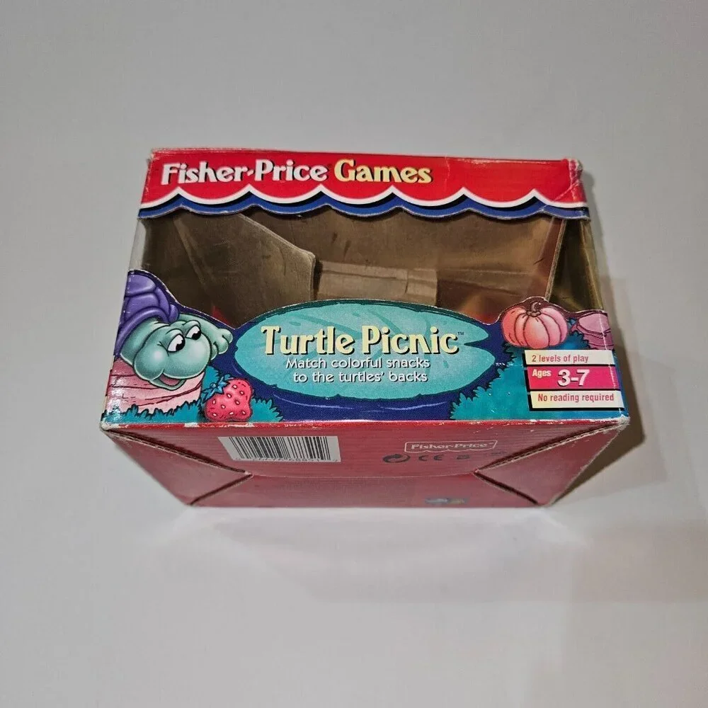 VTG Fisher Price Games Turtle Picnic 1998 (Missing 1 Turtle, All Cards Included)